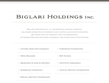 Tablet Screenshot of biglariholdings.com